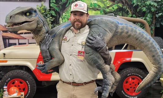 Jurassic Jeep Staff Vehicle and the Velociraptor Encounter